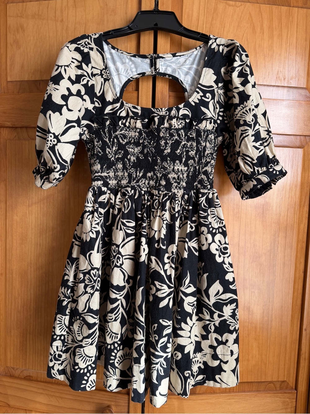 Free People Dear Dahlila Smocked Mini Dress NWT XS